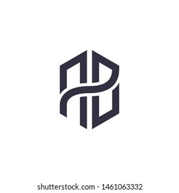 A and B monogram log design,simple minimal modern style logomark,brand logo template