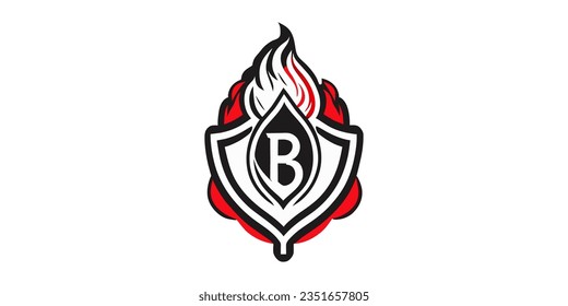  B monogram logo vector. B symbol vector. B letter logo design vector template, b logo red fire spark, bb gaming logo design, bb icon design vector, red color fire spark bb logos