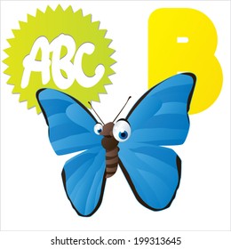 B is for Morpho Butterfly