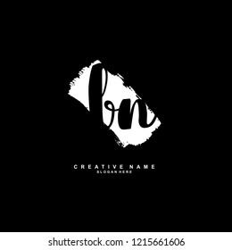 B N BN Initial logo template vector