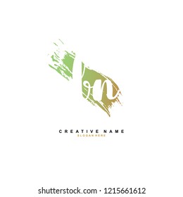 B N BN Initial logo template vector