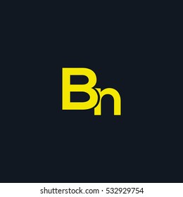 B & N  Letter logo design vector element
