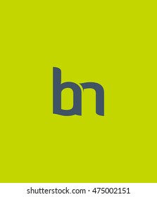 B N Letter logo  Symbol vector