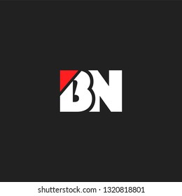 B N letters Joint logo icon vector template.
