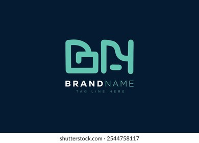 B and N logo design. BN abstract Letters Logo Monogram. This logo design is the process of creating a visual symbol that represents a brand, company, or individual.