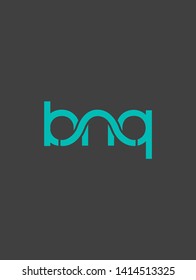 B N Q letters joint letters logo design template