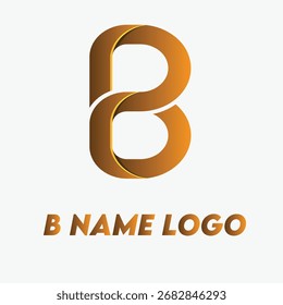 B name abstract stylish vector
