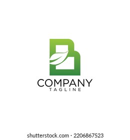 b nature logo design and premium vector templates