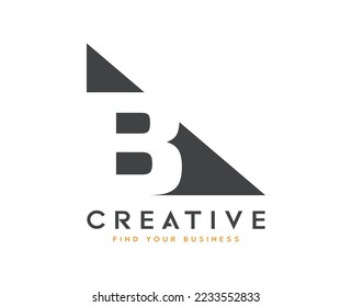 
B Negative space Business logo