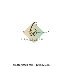 B O BO Initial letter handwriting and  signature logo.