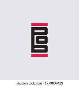 B and O - initials or logo. BO - monogram or logotype. Vector design element or icon. B0.