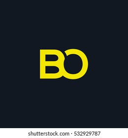 B & O  Letter logo design vector element
