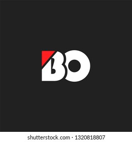 B O letters Joint logo icon vector template.
