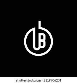 B OB BO logo, Black and White color concept