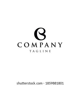 B Organisches Logo-Design. Organisches Vektorlogo. B Organische Grafik