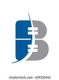 B Orthodontics, Orthodontics Logo, Dental Logo