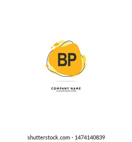 B P BP Initial logo template vector