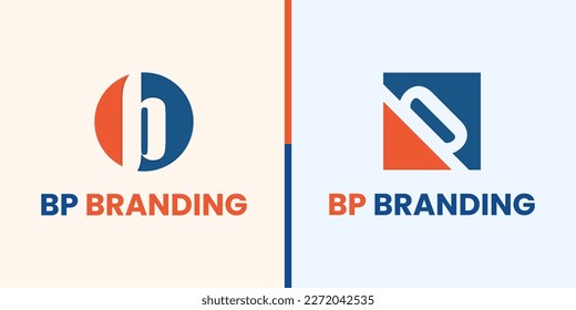 b, p, l, o logo design vector template for your company.