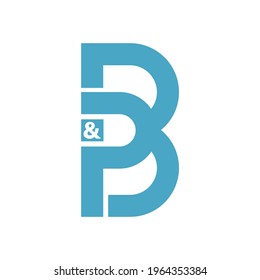 B and P Letter Logo Design Combination.