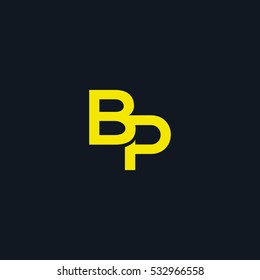 B & P Letter logo design vector element