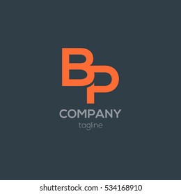 B & P  Letter logo design vector element
