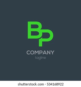 B & P  Letter logo design vector element
