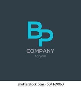 B & P  Letter logo design vector element
