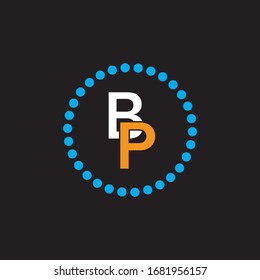 B Diseño vectorial de logotipo de letra P