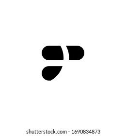 Vektorillustration-Logo mit p-Buchstaben