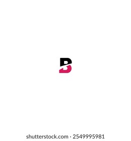 b p letter vector logo design