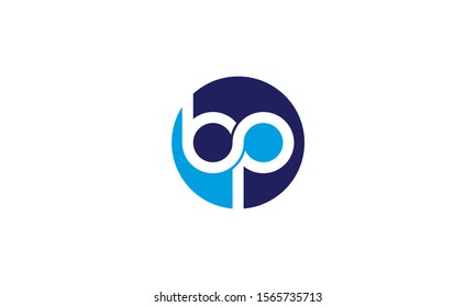 B & P Letters joint logo design vector template - Vector