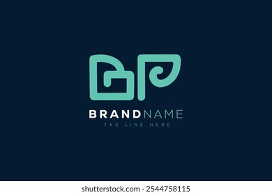 B and P logo design. BP abstract Letters Logo Monogram. This logo design is the process of creating a visual symbol that represents a brand, company, or individual.