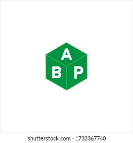 Diseño vectorial de logotipo de letra triple B P