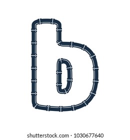 B Pipe Letter Logo Icon Design