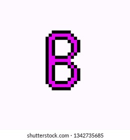 B Pixel Art Stock Vector (Royalty Free) 1342735685 | Shutterstock