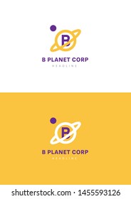 B planet corp logo template.