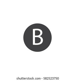 b point icon. sign design