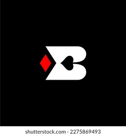 Diseño del logotipo de la tarjeta de poker B