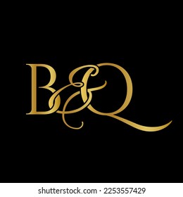 B and Q , BQ logo initial vector mark , BQ luxury logo