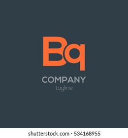 B Q Letter Logo Design Vector Stock Vector (Royalty Free) 534168955 ...