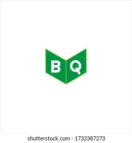 B Q letter logo emblem design