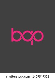 B Q O letters joint logo design vector  with business card template
