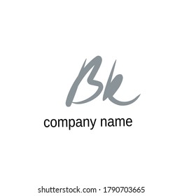 B R BR initial letter handwriting and signature logo