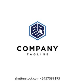 
B R E Letter square logo icon vector template.eps