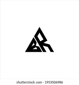 B R letter logo creative design. BR icon