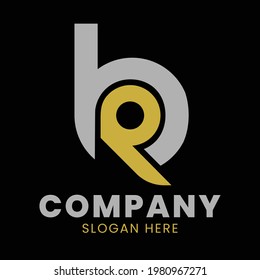 B R letter logo design