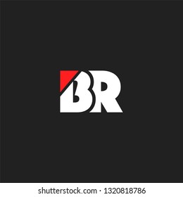 B R letters Joint logo icon vector template.
