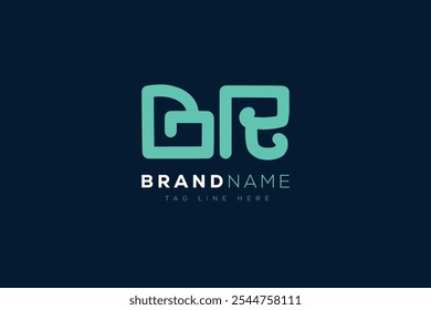 B and R logo design. BR abstract Letters Logo Monogram. This logo design is the process of creating a visual symbol that represents a brand, company, or individual.