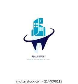 B Real Estate Logo Design B Stock Vector (Royalty Free) 2144098115 ...