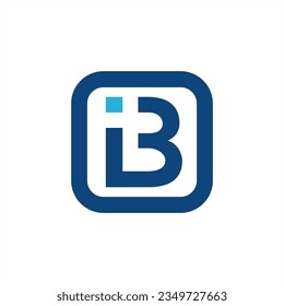 b real estate logo design vector 